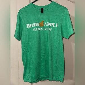 Proper 12 Irish Apple whiskey Green Tee shirt. Perfect for St. Paddy’s Day!